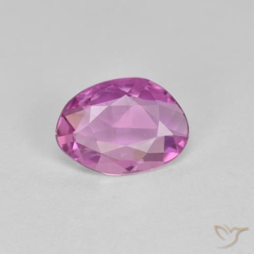 0.89ct 자연스러운 미디엄 퍼플 사파이어, 팬시한, VVS
