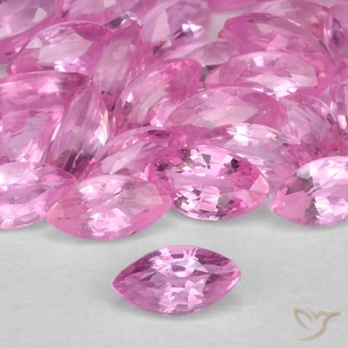 0.12ct 자연스러운 미디엄 핑크 사파이어, 보석, VS