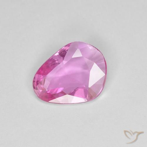 0.91ct 자연스러운 미디엄 핑크 사파이어, 팬시한, VVS-VS