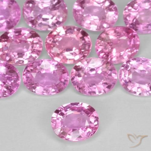 0.40ct 자연스러운 딥 핑크 사파이어, 타원형, VS