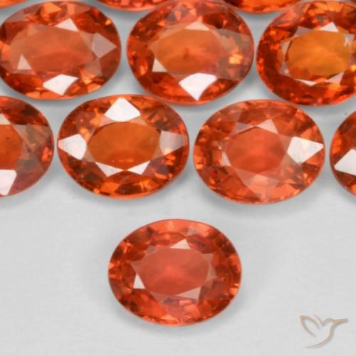 0.45ct 자연스러운 인텐스 레드 사파이어, 타원형, VS