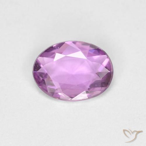 0.48ct 자연스러운 라일락 퍼플 사파이어, 타원형, VVS