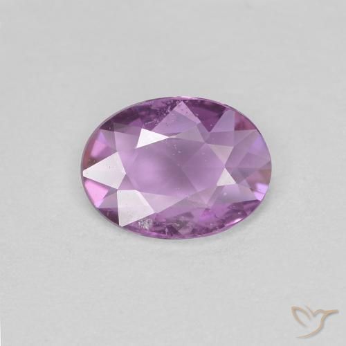 0.65ct 자연스러운 라일락 퍼플 사파이어, 타원형, VS
