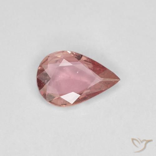 0.43ct 자연스러운 라이트 핑크 사파이어, 배 모양, VS