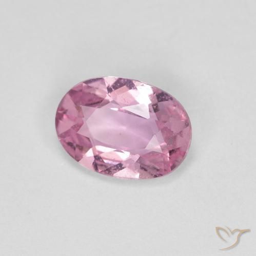 0.75ct 자연스러운 매우 밝은 분홍색 사파이어, 타원형, VS
