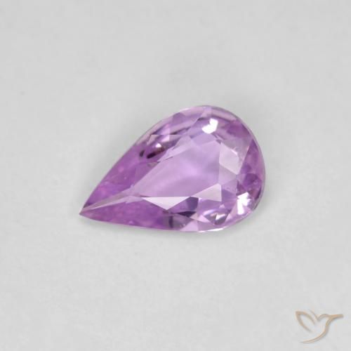 0.50ct 자연스러운 라일락 꽃 사파이어, 배 모양, VS