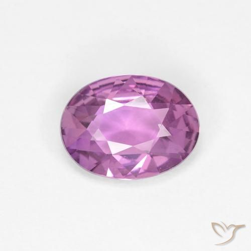 0.71ct 자연스러운 미디엄 라이트 퍼플 사파이어, 타원형, VVS-VS