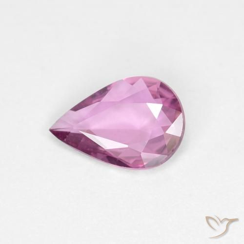 0.51ct 자연스러운 로얄 퍼플 핑크 사파이어, 배 모양, VVS-VS