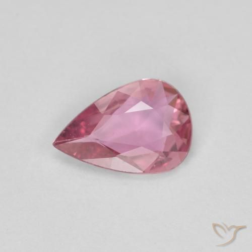 0.48ct 자연스러운 핫 핑크 사파이어, 배 모양, VS