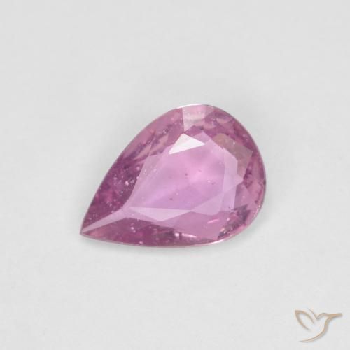 0.56ct 자연스러운 라이트 마젠타 사파이어, 배 모양, VS