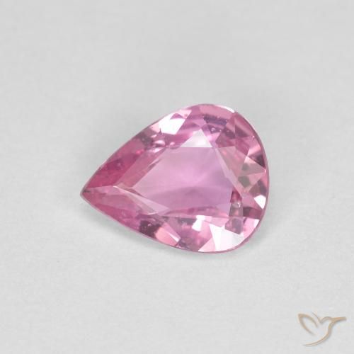 0.45ct 자연스러운 로얄 퍼플 핑크 사파이어, 배 모양, VS