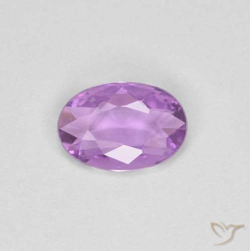 0.35ct 자연스러운 미디엄 퍼플 사파이어, 타원형, VS