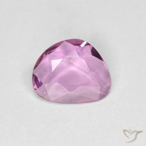 0.76ct 자연스러운 분홍빛이 도는 보라색 사파이어, 팬시한, VVS