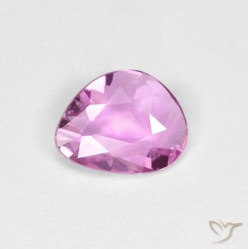 0.66ct 자연스러운 분홍빛이 도는 보라색 사파이어, 팬시한, VS