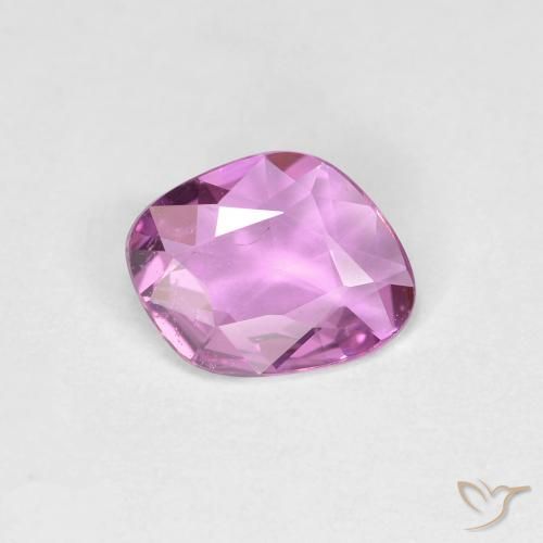 0.72ct 자연스러운 강렬한 분홍빛이 도는 보라색 사파이어, 팬시한, VS