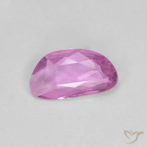 0.67ct 자연스러운 강렬한 분홍빛이 도는 보라색 사파이어, 팬시한, VS