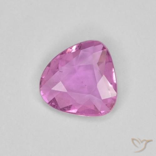 0.71ct 자연스러운 분홍빛이 도는 보라색 사파이어, 팬시한, VS