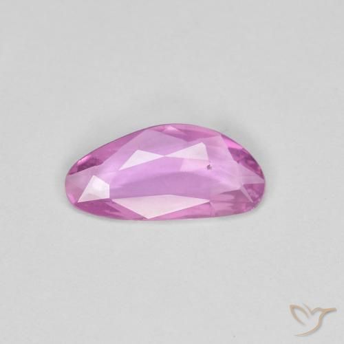 0.62ct 자연스러운 강렬한 분홍빛이 도는 보라색 사파이어, 팬시한, VS