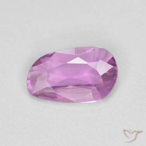 0.69ct 자연스러운 짙은 분홍빛이 도는 보라색 사파이어, 팬시한, VS
