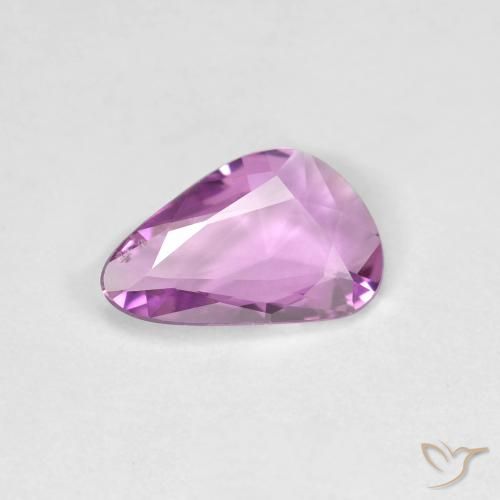 0.72ct 자연스러운 강렬한 분홍빛이 도는 보라색 사파이어, 팬시한, VVS-VS