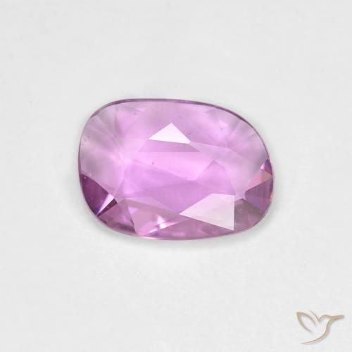 0.74ct 자연스러운 강렬한 분홍빛이 도는 보라색 사파이어, 팬시한, VVS-VS