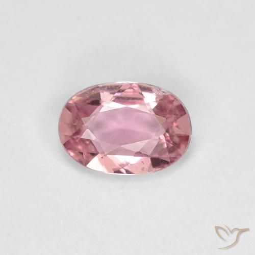 0.48ct 자연스러운 연분홍 풍선껌 사파이어, 타원형, VS