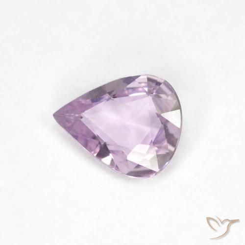 0.45ct 자연스러운 매우 밝은 분홍빛이 도는 바이올렛 사파이어, 배 모양, VVS