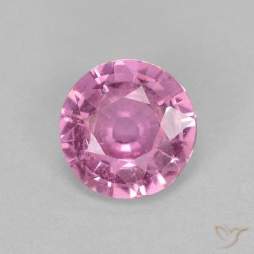 0.60ct 자연스러운 인텐스 핑크 사파이어, 둥근, VS
