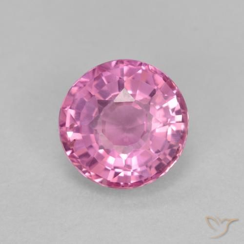 0.70ct 자연스러운 로얄 퍼플 핑크 사파이어, 둥근, VS