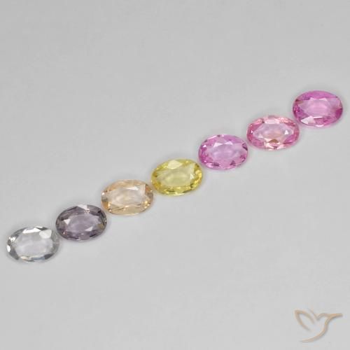 2.60캐럿 천연 다색 사파이어 보석, 타원형, VS