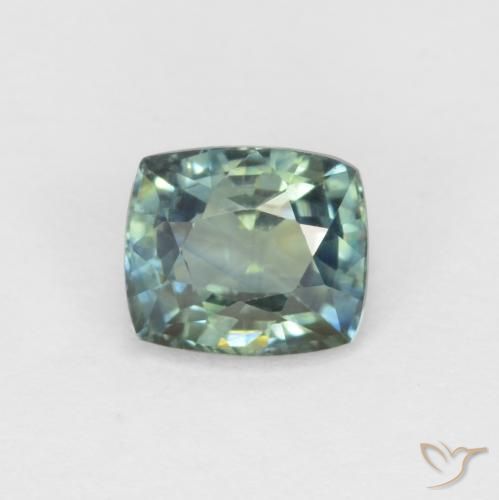 1.19ct 자연스러운 다색 사파이어, 방석, VVS-VS