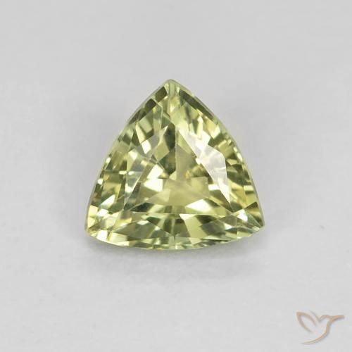0.65ct 자연스러운 미디엄 그린 사파이어, 일조, VVS