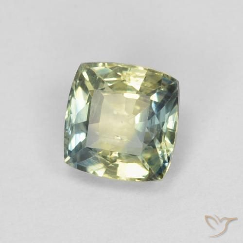 0.66ct 자연스러운 다색 사파이어, 방석, VS