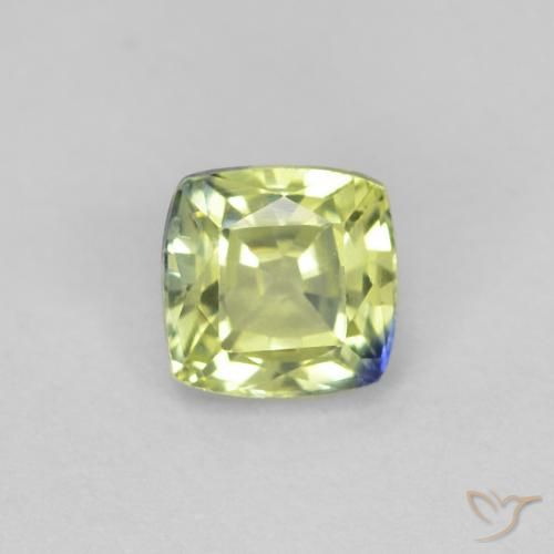 0.51ct 자연스러운 다색 사파이어, 방석, VVS-VS