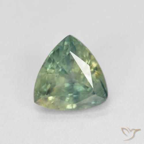 0.96ct 자연스러운 다색 사파이어, 일조, VS
