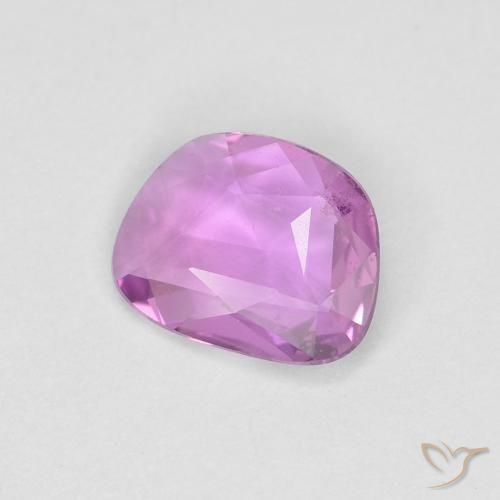 0.48캐럿 천연 Medium Light-Purple 사파이어, 팬시한, VS