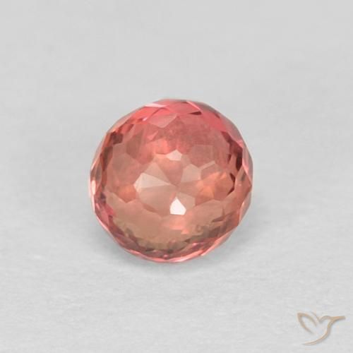 0.40ct 자연스러운 라이트 레드 사파이어, 둥근, VVS