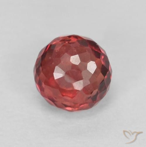0.39ct 자연스러운 Intense Reddish Pink 사파이어, 둥근, VVS-VS