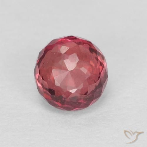 0.41ct 자연스러운 Medium Dark-Red 사파이어, 둥근, VVS