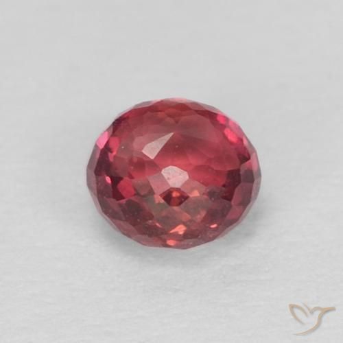0.41캐럿 천연 Medium Dark-Red 사파이어, 둥근, VVS