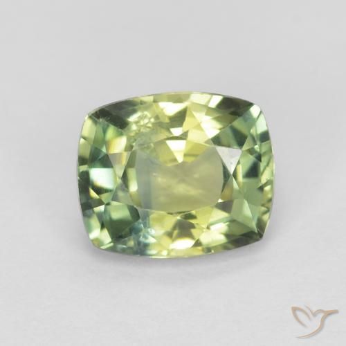 1.16ct 자연스러운 다색 사파이어, 방석, VS