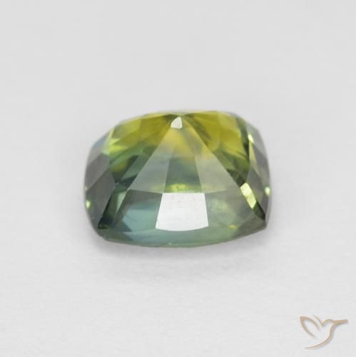 0.98캐럿 천연 Medium Light Green 사파이어, 방석, VVS-VS