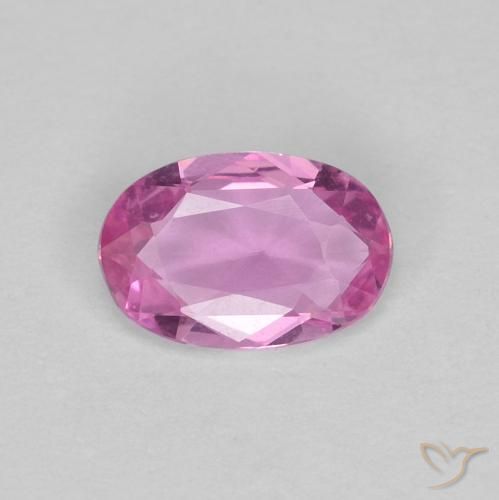 0.41ct 자연스러운 딥 핑크 사파이어, 타원형, VVS-VS