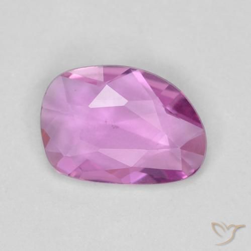 0.55ct 자연스러운 짙은 분홍빛이 도는 보라색 사파이어, 팬시한, VVS-VS