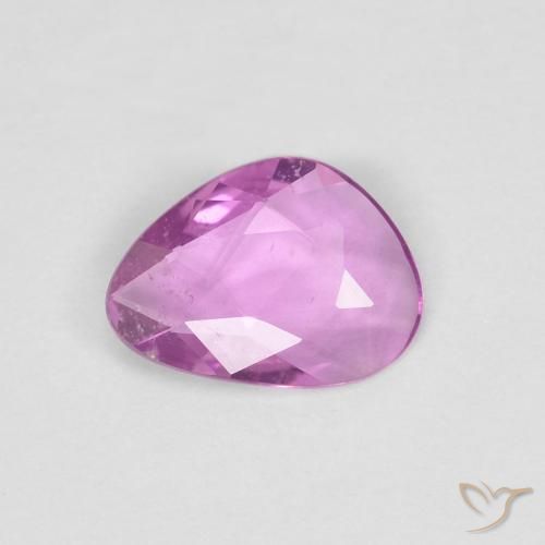 0.63ct 자연스러운 분홍빛이 도는 보라색 사파이어, 팬시한, VS