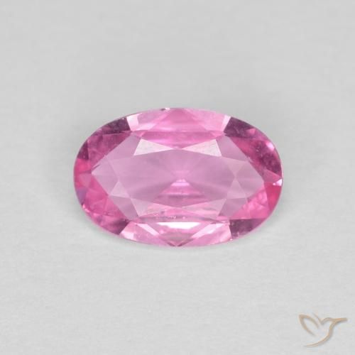 0.42ct 자연스러운 분홍색 사파이어, 타원형, VVS