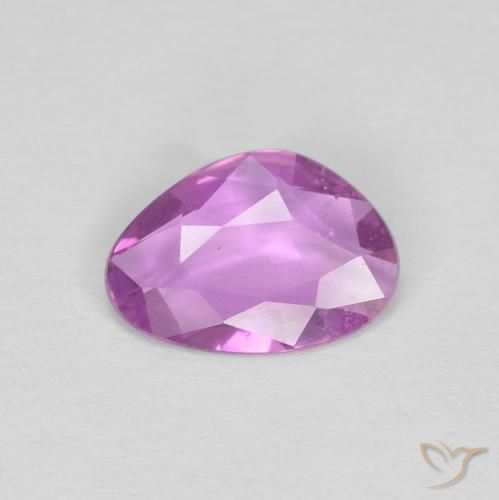 0.51ct 자연스러운 짙은 분홍빛이 도는 보라색 사파이어, 팬시한, VVS-VS