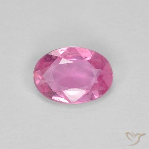 0.44ct 자연스러운 로얄 퍼플 핑크 사파이어, 타원형, VS