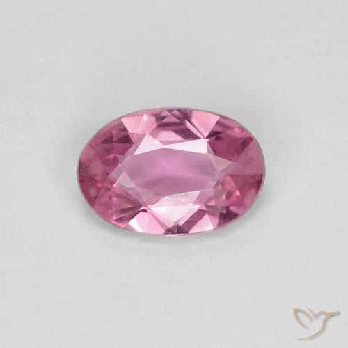 0.40ct 자연스러운 미디엄 핑크 사파이어, 타원형, VVS-VS