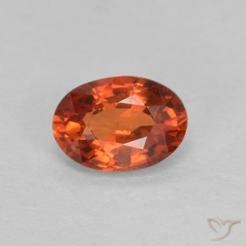 0.62ct 자연스러운 붉은 오렌지 사파이어, 타원형, VVS-VS